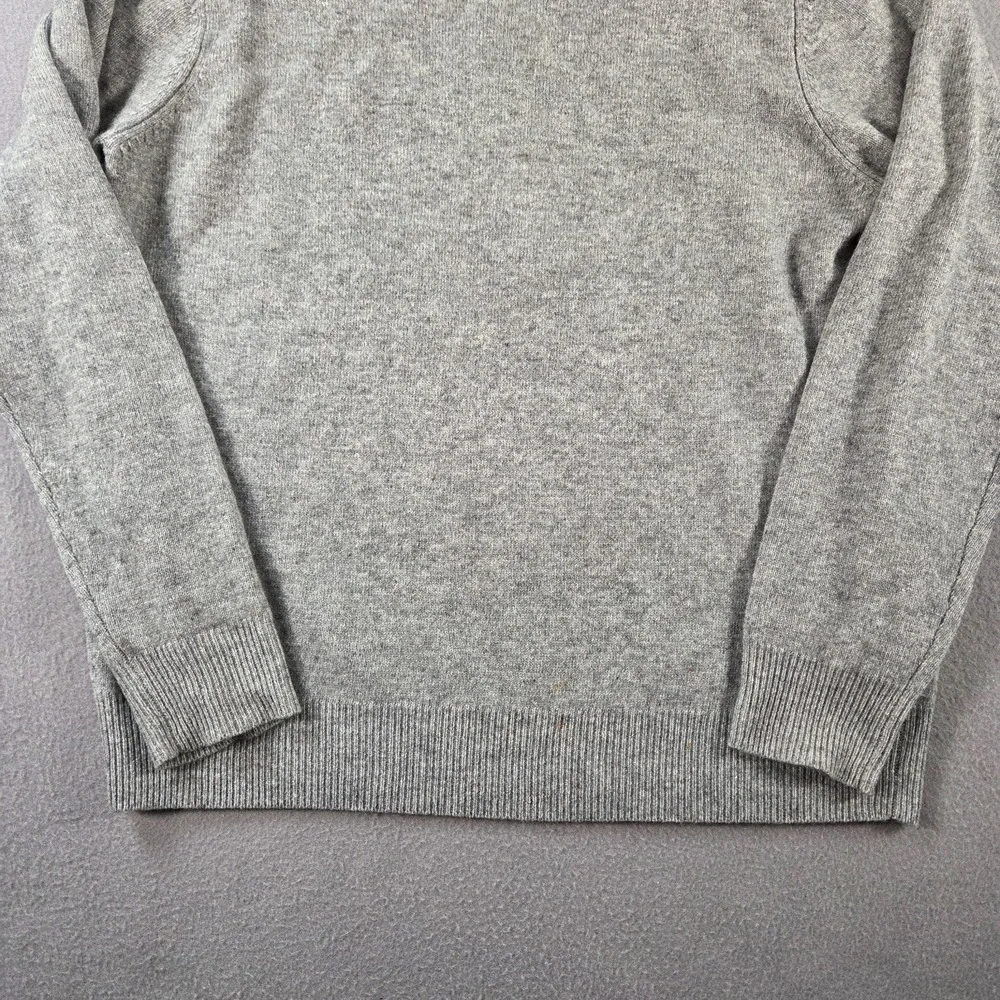 Autograph Sweater Mens Large Grey 100% Cashmere Crewneck Pullover M&S T30 09338